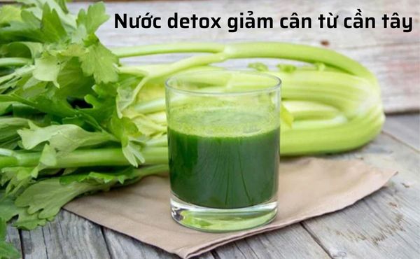 Nước detox giảm cân từ cần tây